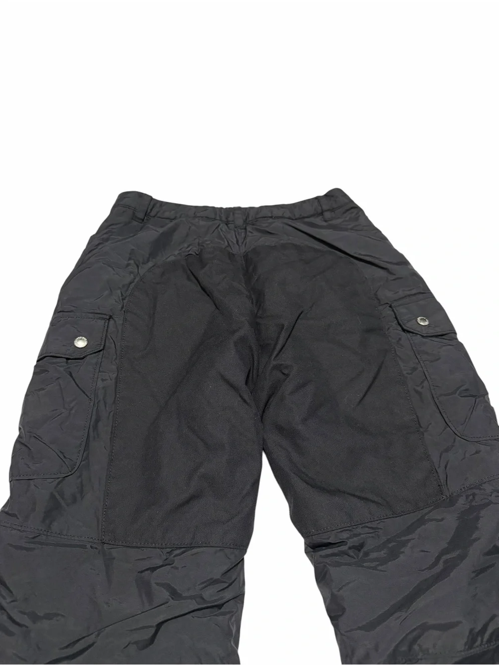 Lands' End Kids Grow-A-Longs Insulated Cargo Snow Pants | Black | Size 12